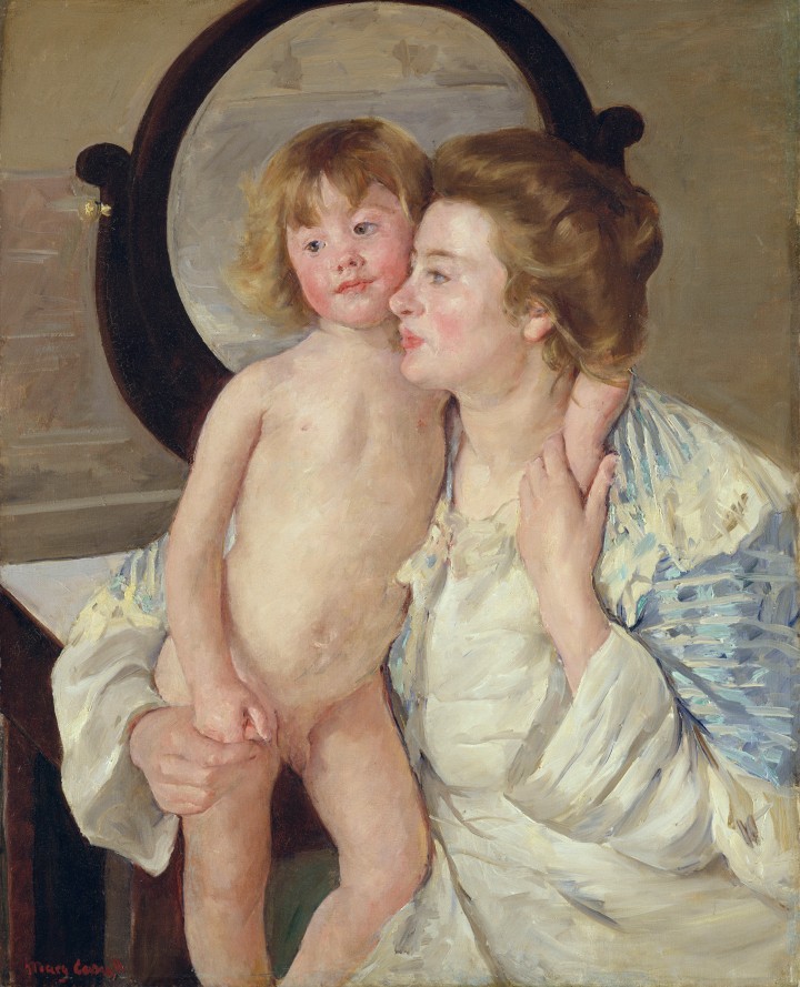 Mère et enfant (le miroir ovale)